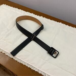 Giorgio Armani Black Genuine Leather Belt Women’s Size 44 79/31 Made In Italy